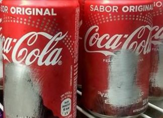 O dono de uma lanchonete decidiu “raspar” os artistas das latas da Coca-Cola