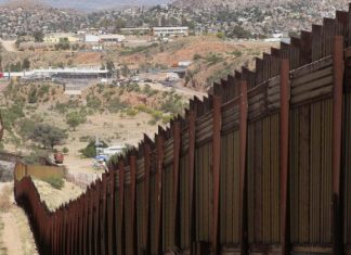 Mulher tenta atravessar o muro entre os EUA e México e viraliza na internet