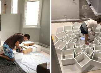 Casal vê estante na internet, decidem fazer uma igual e não tinham ideia de que ficaria tão boa