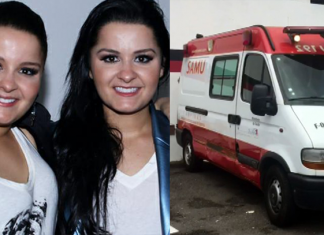 Maiara, dupla de Maraísa é atropelada por motorista imprudente e ficará com perna imobilizada