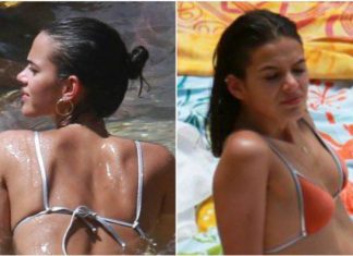 De férias, Bruna Marquezine aparece usando biquíni minúsculo e bomba na internet. Veja: