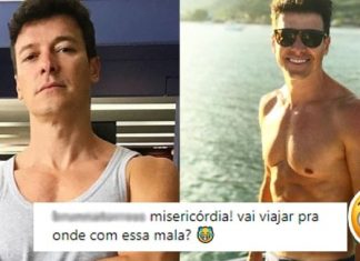 Aos 44 anos, Rodrigo Faro esbanja saúde e foto “indiscreta” chama atenção na internet